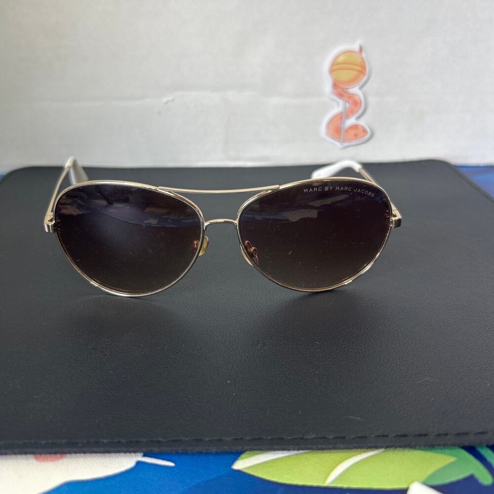 Marc By Marc Jacobs MMJ 184/S Sunglasses Gold & White Frame